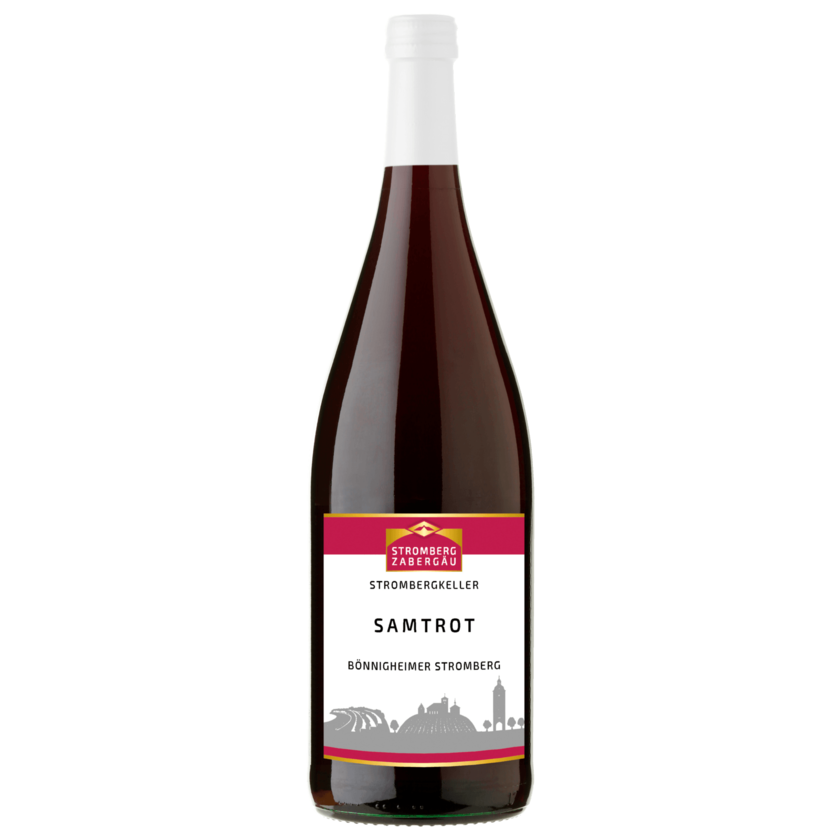 Stromberg Zabergäu Rotwein Samtrot Qualitätswein halbtrocken 1l